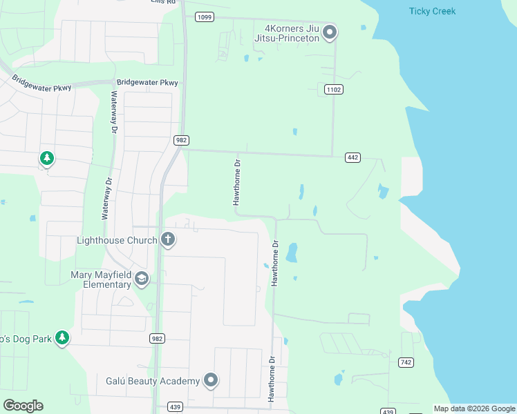 map of restaurants, bars, coffee shops, grocery stores, and more near 5919 County Road 441 in Princeton