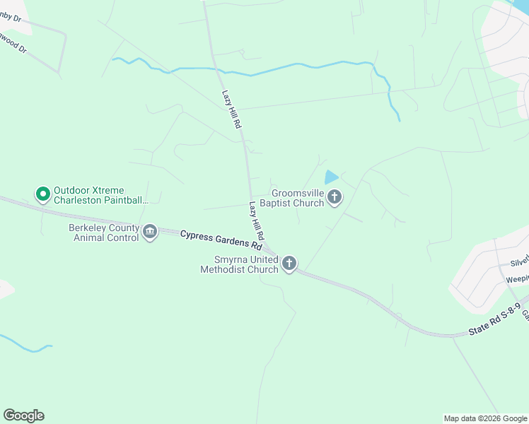 map of restaurants, bars, coffee shops, grocery stores, and more near 607 State Road S-8-375 in Moncks Corner