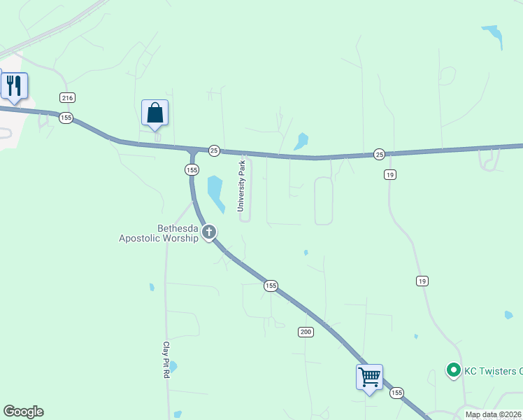 map of restaurants, bars, coffee shops, grocery stores, and more near 269 Murray Drive in Montevallo