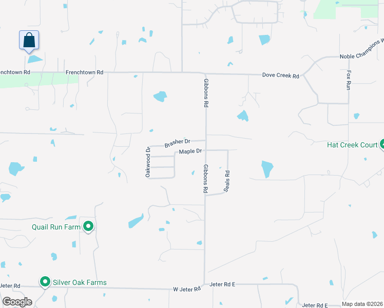 map of restaurants, bars, coffee shops, grocery stores, and more near 1214 Gibbons Road in Bartonville