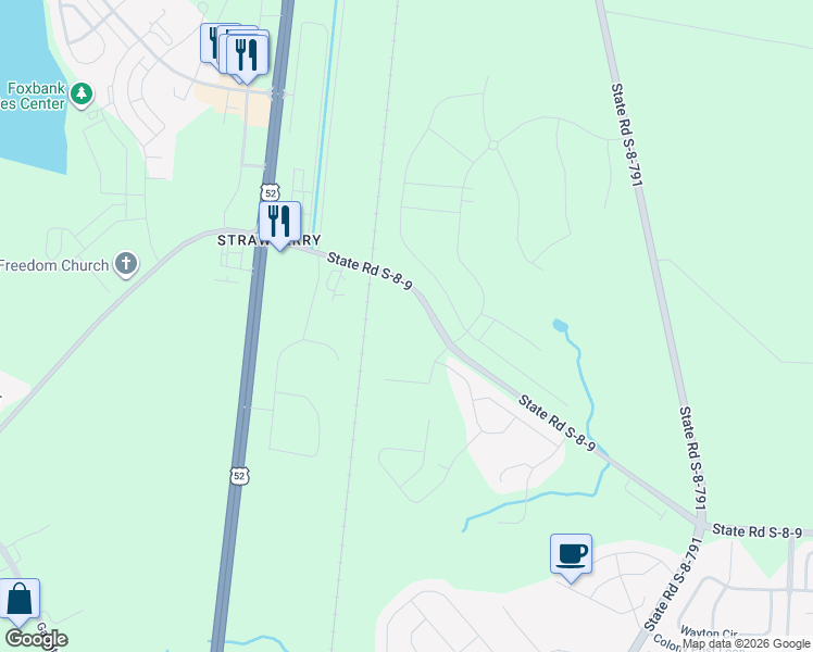 map of restaurants, bars, coffee shops, grocery stores, and more near 1614 Cypress Gardens Road in Moncks Corner