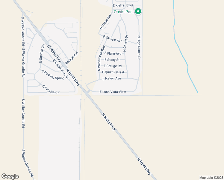 map of restaurants, bars, coffee shops, grocery stores, and more near 6642 East Lush Vista View in Florence