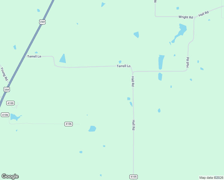 map of restaurants, bars, coffee shops, grocery stores, and more near 1145 County Road 4105 in Daingerfield