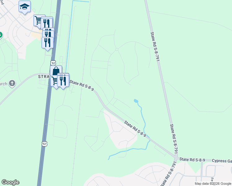 map of restaurants, bars, coffee shops, grocery stores, and more near in Strawberry