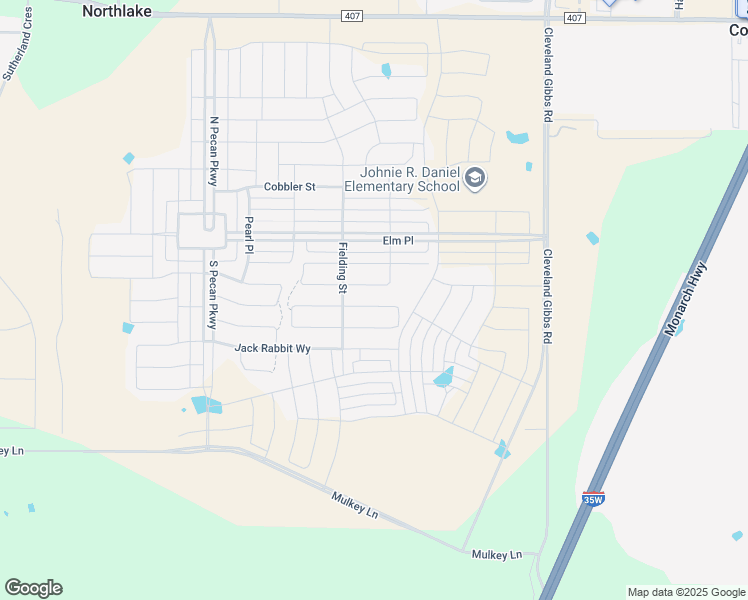 map of restaurants, bars, coffee shops, grocery stores, and more near 2322 Rooster Lane in Northlake