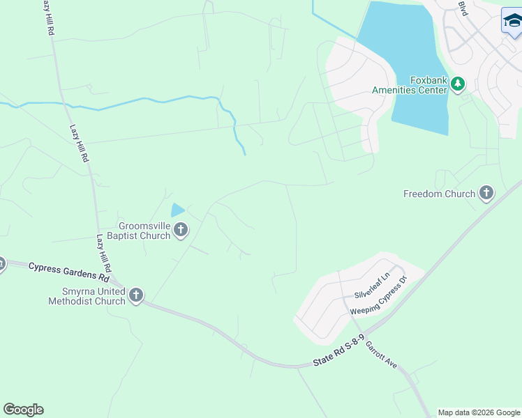 map of restaurants, bars, coffee shops, grocery stores, and more near 240 Groomsville Road in Moncks Corner