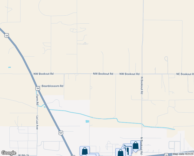 map of restaurants, bars, coffee shops, grocery stores, and more near 56 Bookout Northwest in Tularosa