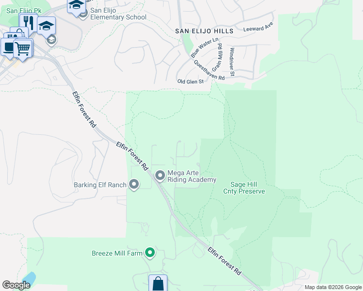 map of restaurants, bars, coffee shops, grocery stores, and more near 20784 Fortuna Del Norte in Escondido