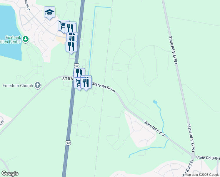 map of restaurants, bars, coffee shops, grocery stores, and more near 1602 Cypress Gardens Road in Moncks Corner