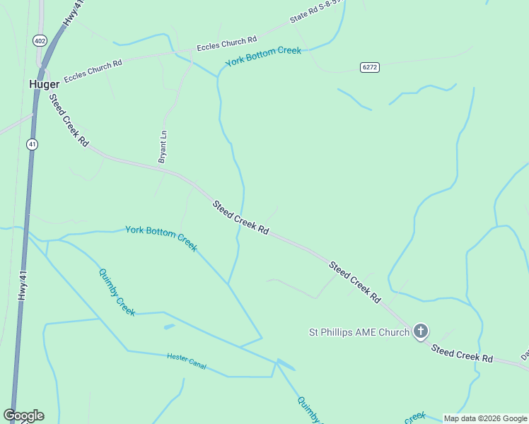 map of restaurants, bars, coffee shops, grocery stores, and more near 3320 Steed Creek Road in Huger