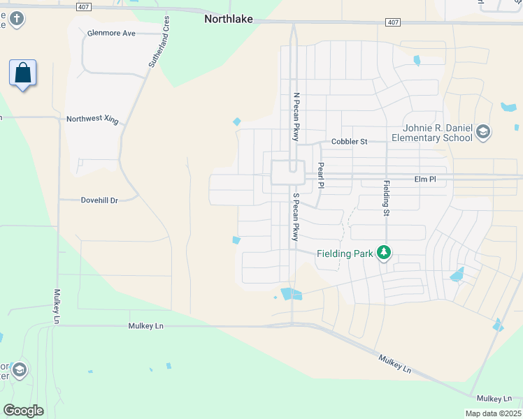 map of restaurants, bars, coffee shops, grocery stores, and more near 2809 Little Wonder Lane in Northlake
