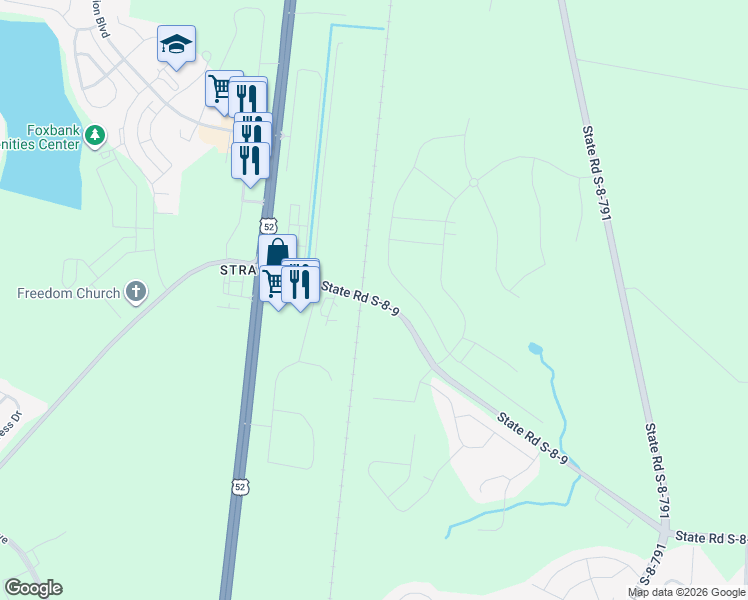 map of restaurants, bars, coffee shops, grocery stores, and more near 1600 Cypress Gardens Road in Moncks Corner