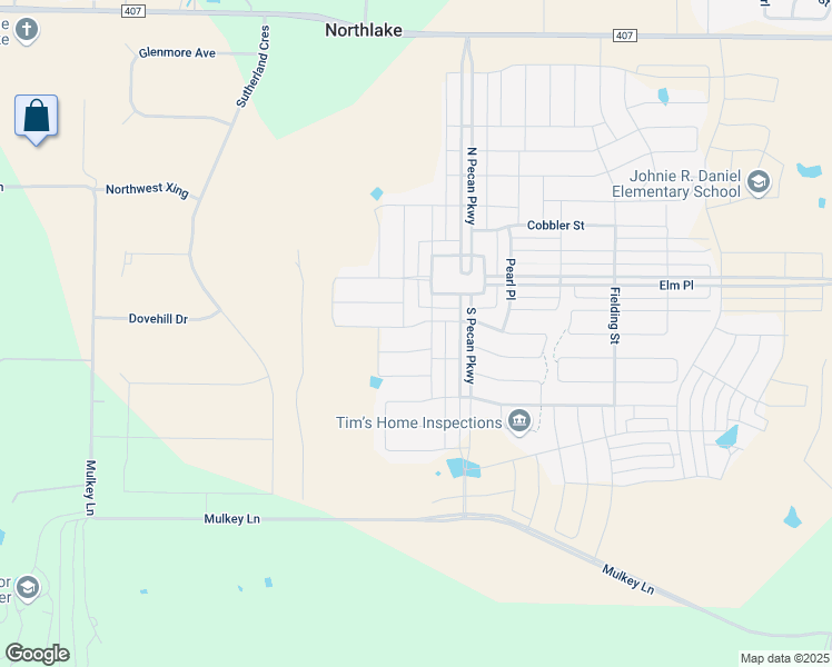 map of restaurants, bars, coffee shops, grocery stores, and more near 2809 Little Wonder Lane in Northlake