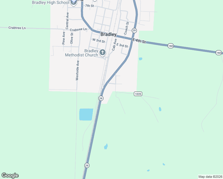 map of restaurants, bars, coffee shops, grocery stores, and more near 319 Elm Street in Bradley