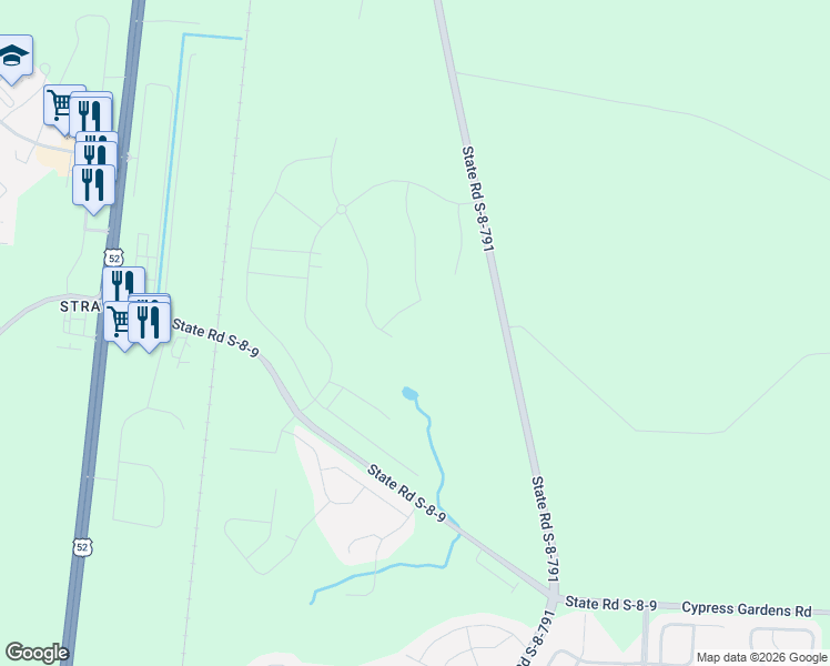 map of restaurants, bars, coffee shops, grocery stores, and more near Old Fort Road in Moncks Corner