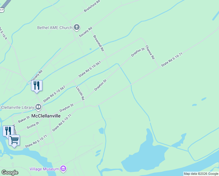map of restaurants, bars, coffee shops, grocery stores, and more near 480 Dupre Road in McClellanville