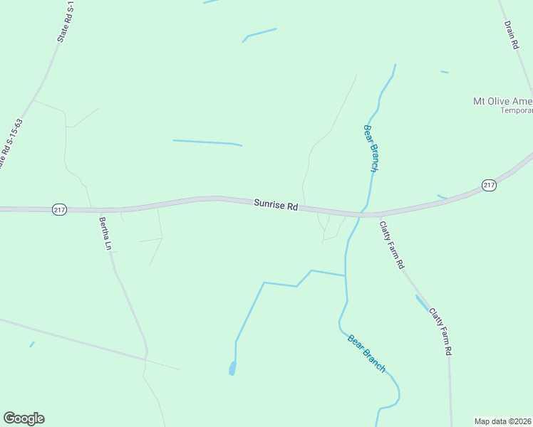 map of restaurants, bars, coffee shops, grocery stores, and more near 2258 Sunrise Road in Smoaks