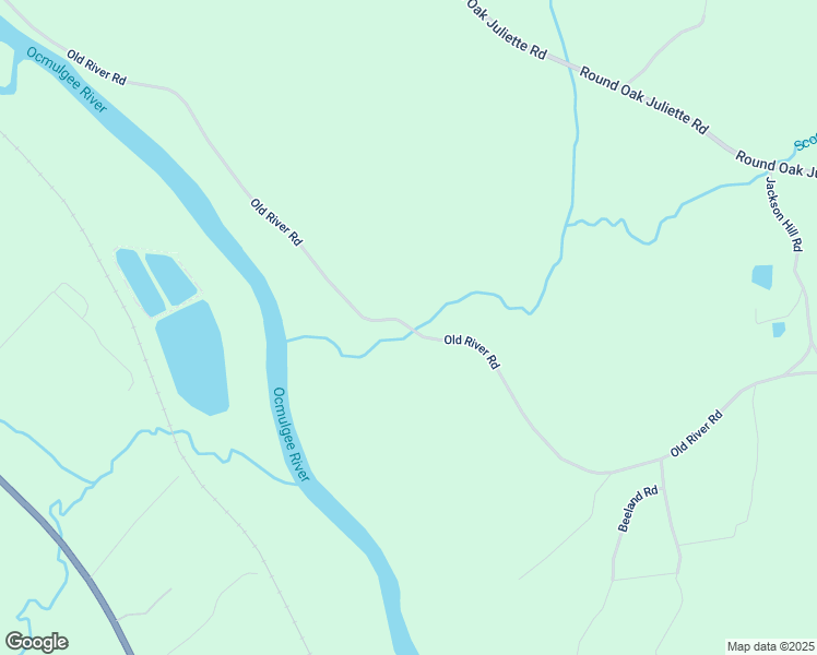 map of restaurants, bars, coffee shops, grocery stores, and more near 135 Old River Road in Juliette
