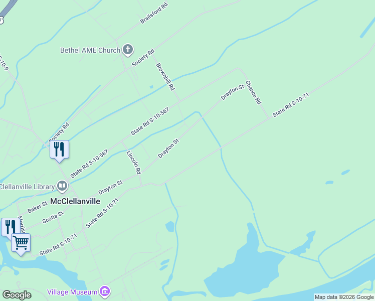map of restaurants, bars, coffee shops, grocery stores, and more near 480 Dupre Road in McClellanville