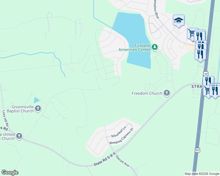 map of restaurants, bars, coffee shops, grocery stores, and more near 242 Granddaddys Place in Moncks Corner