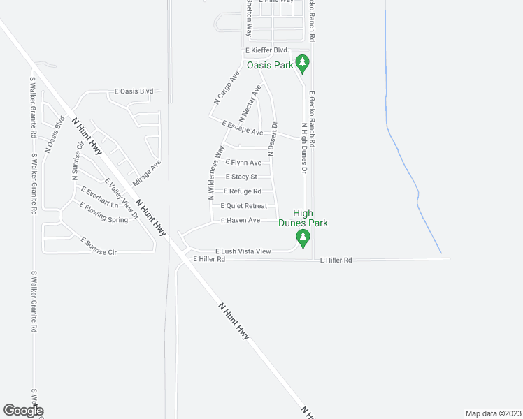 map of restaurants, bars, coffee shops, grocery stores, and more near 6761 East Quiet Retreat in Florence