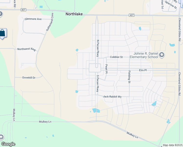 map of restaurants, bars, coffee shops, grocery stores, and more near 2753 South Market Street in Northlake