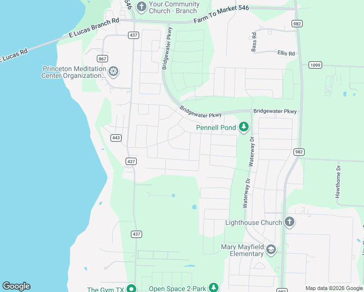 map of restaurants, bars, coffee shops, grocery stores, and more near 5729 Pecan Drive in Princeton