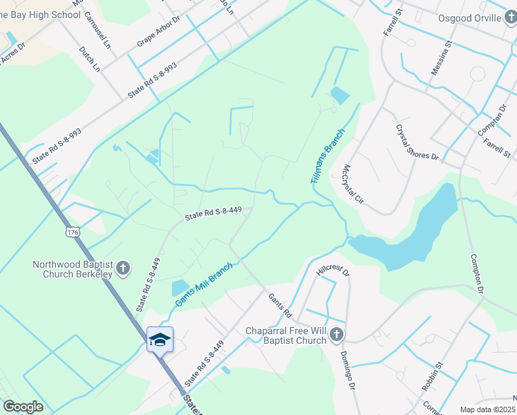 map of restaurants, bars, coffee shops, grocery stores, and more near 1477 State Road S-8-449 in Summerville