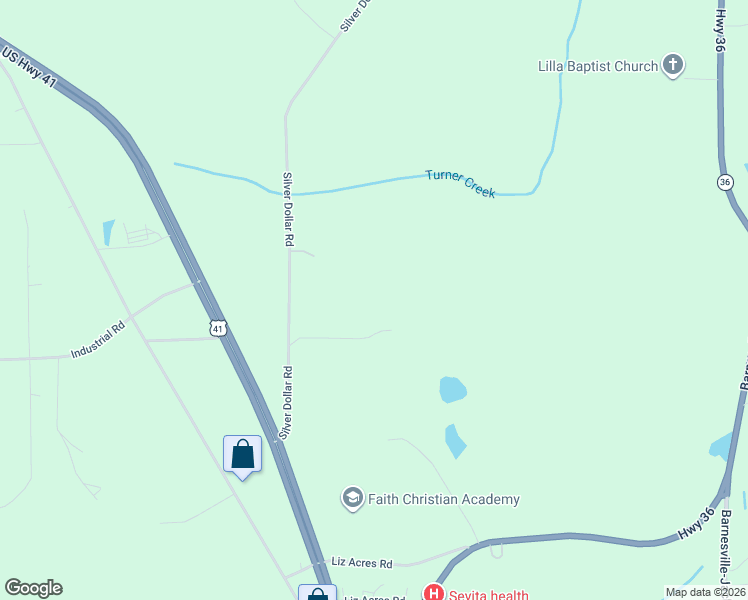 map of restaurants, bars, coffee shops, grocery stores, and more near in Barnesville
