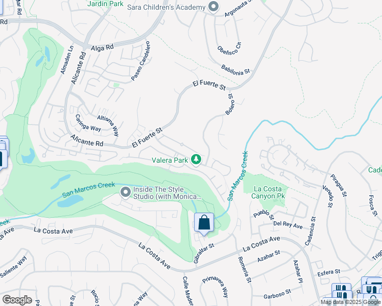 map of restaurants, bars, coffee shops, grocery stores, and more near 2865 Torry Court in Carlsbad