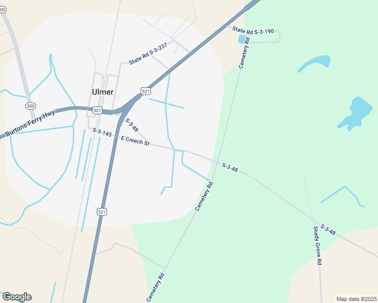 map of restaurants, bars, coffee shops, grocery stores, and more near S-3-48 in Ulmer