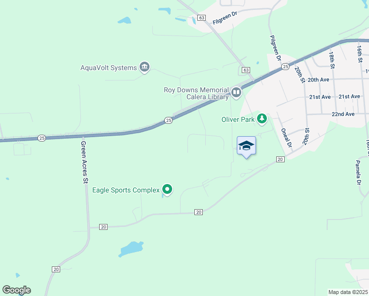map of restaurants, bars, coffee shops, grocery stores, and more near 10 Dunwar Drive in Calera