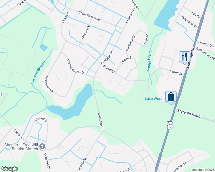 map of restaurants, bars, coffee shops, grocery stores, and more near 124 Lodestone Court in Moncks Corner