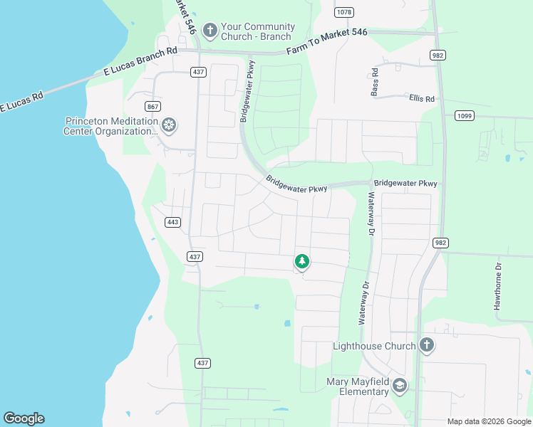 map of restaurants, bars, coffee shops, grocery stores, and more near 5729 Pecan Drive in Princeton