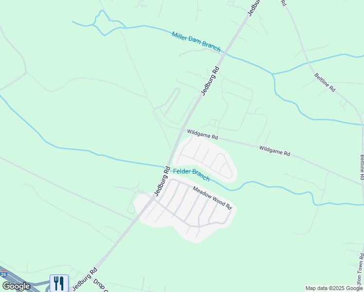 map of restaurants, bars, coffee shops, grocery stores, and more near 113 Felder Creek Road in Summerville