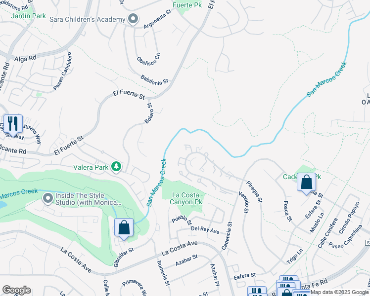 map of restaurants, bars, coffee shops, grocery stores, and more near 3118 Vista Bonita in Carlsbad