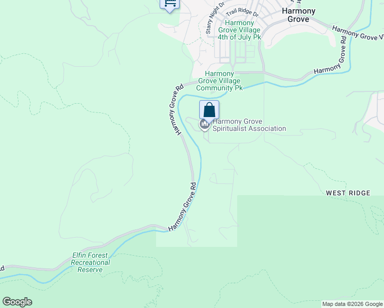 map of restaurants, bars, coffee shops, grocery stores, and more near 9237 Harmony Grove Road in Escondido