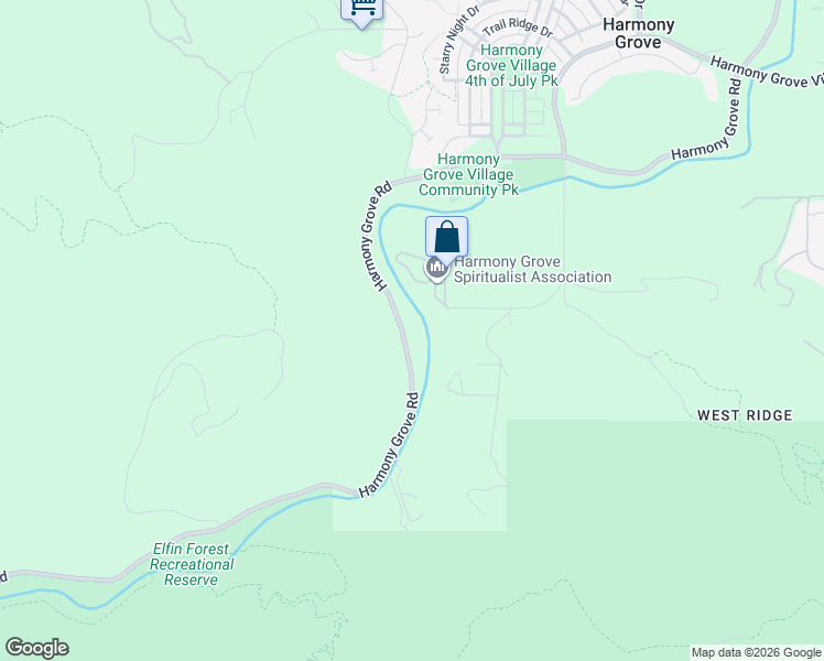 map of restaurants, bars, coffee shops, grocery stores, and more near 9305 Harmony Grove Road in Escondido