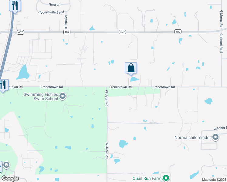 map of restaurants, bars, coffee shops, grocery stores, and more near 712 Frenchtown Road in Argyle