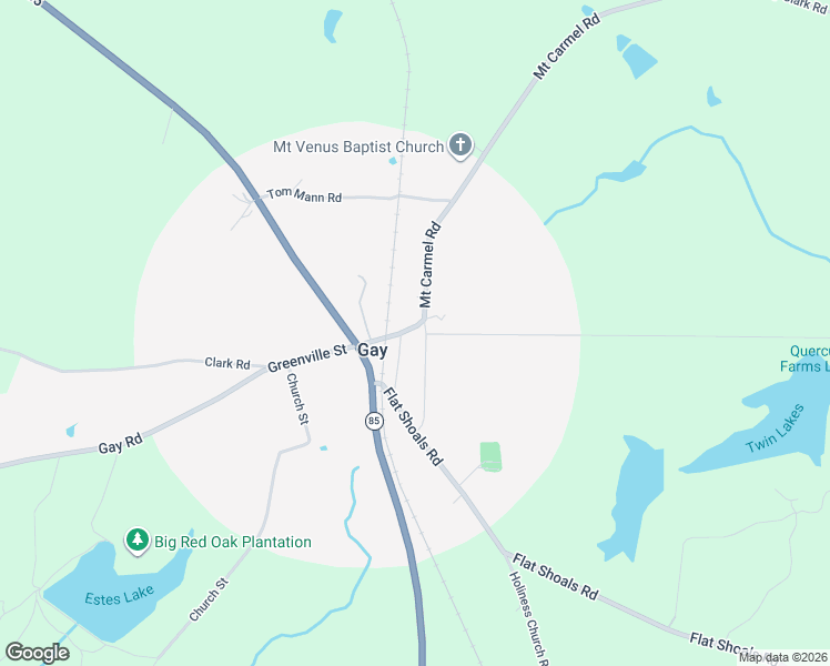 map of restaurants, bars, coffee shops, grocery stores, and more near 8932 Greenville Street in Gay