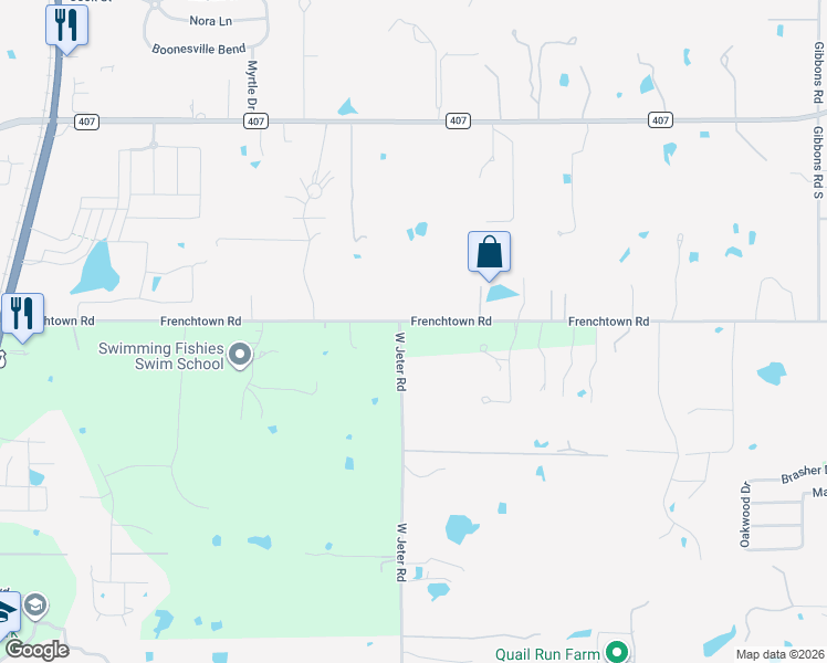 map of restaurants, bars, coffee shops, grocery stores, and more near 700 Frenchtown Road in Argyle