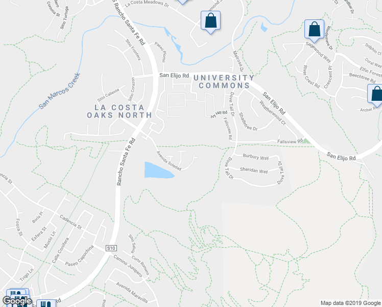 map of restaurants, bars, coffee shops, grocery stores, and more near 7402 Sitio Montilla in Carlsbad