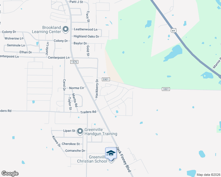 map of restaurants, bars, coffee shops, grocery stores, and more near 617 Beechwood Drive in Greenville