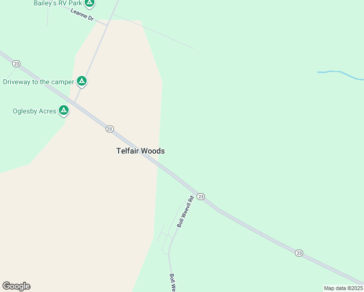 map of restaurants, bars, coffee shops, grocery stores, and more near 6403 Georgia 23 in Waynesboro