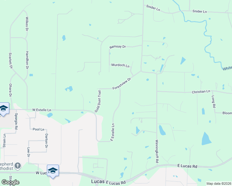 map of restaurants, bars, coffee shops, grocery stores, and more near 252 Forestview Drive in Allen