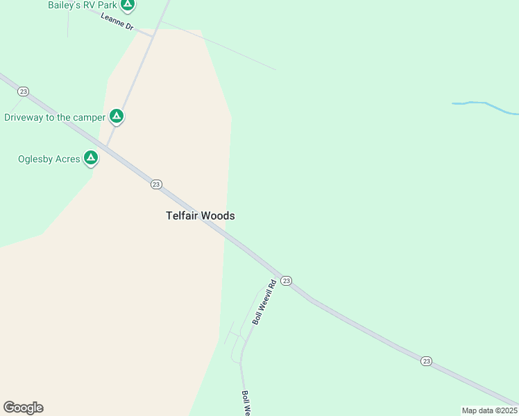 map of restaurants, bars, coffee shops, grocery stores, and more near 6403 Georgia 23 in Waynesboro