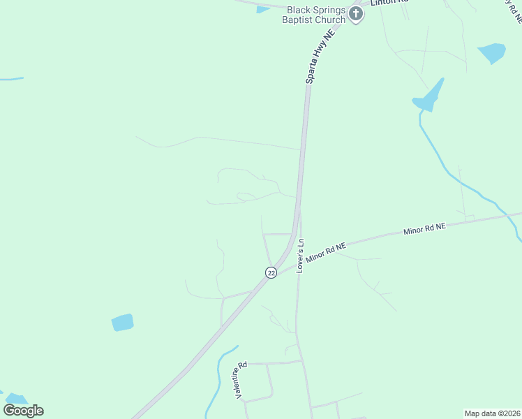 map of restaurants, bars, coffee shops, grocery stores, and more near 121 Vanogden Drive in Milledgeville