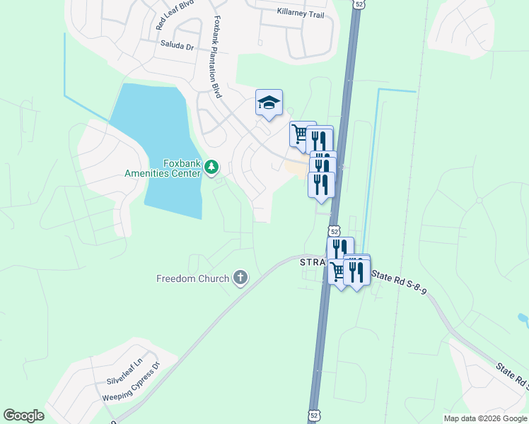 map of restaurants, bars, coffee shops, grocery stores, and more near 600 Ravensridge Lane in Moncks Corner