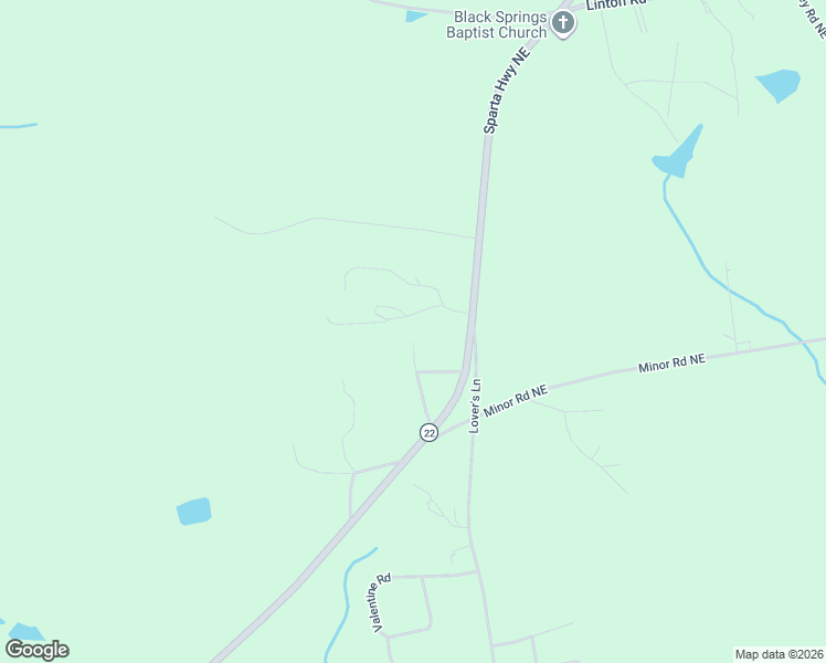 map of restaurants, bars, coffee shops, grocery stores, and more near 121 Vanogden Drive in Milledgeville