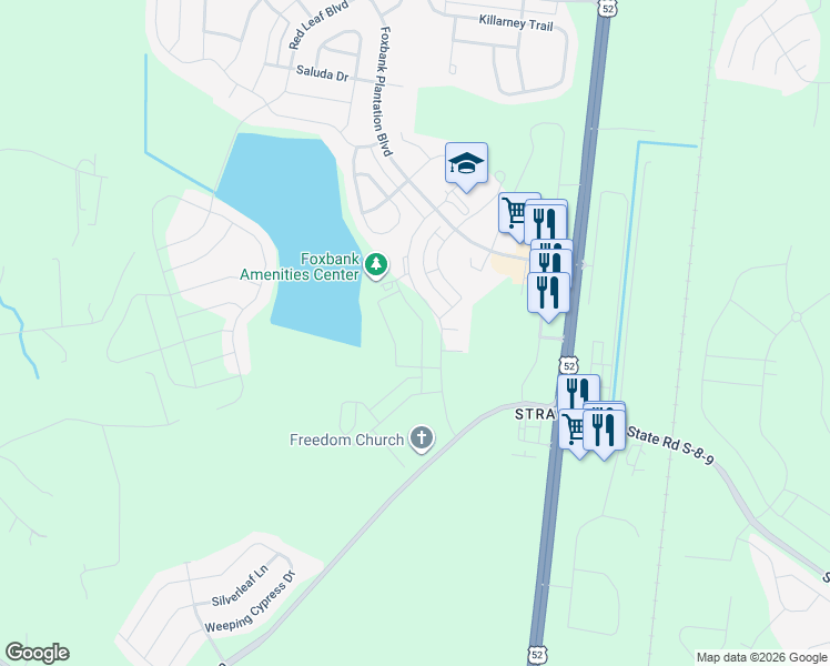 map of restaurants, bars, coffee shops, grocery stores, and more near 567 Alderly Drive in Moncks Corner